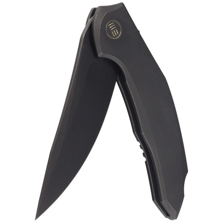 Nóż składany WE Knife Merata LE No 141/205 Black Titanium, Black Stonewashed CPM 20CV by Anton Tkachenko (WE22008A-1)