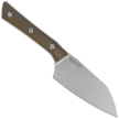 Microtech Santoku Knife 4.2'' OD Green G10, Stonewashed M390MK (3300-10OD)