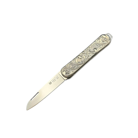 Fox Vulpis LE No 152/300 Pocket Knife Sterling Silver 925, Polished M390 (FX-VP130 AG)