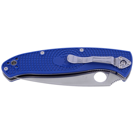 Nóż składany Spyderco Resilience Lightweight Blue CPM S35VN Plain (C142PBL)
