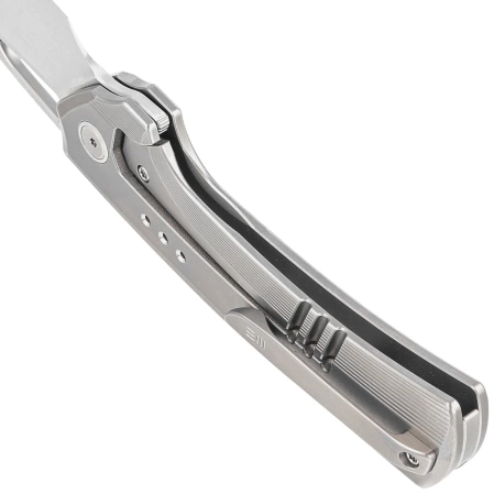 WeKnife Nefaris LE No 147/260 Gray/Flamed Titanium, Hand Rubbed Satin CPM 20CV (WE22040FA-1)