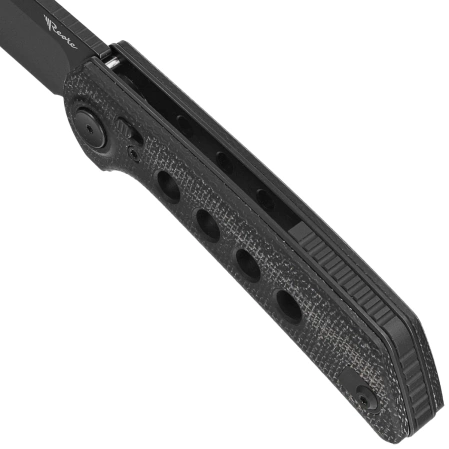 Nóż składany Reate PL-XF-2 Black Micarta/G10 Inlay, Black PVD Nitro-V