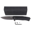 LionSteel Myto Knife Black Aluminum, PVD/Stonewashed M390 by Molletta (MT01A BB)