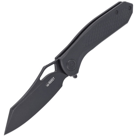 Nóż Kubey Knife Drake, Black G10, Dark Stonewashed D2 by Maksim Tkaczuk (KU310F)