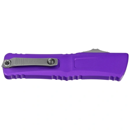 Nóż automatyczny OTF Microtech Combat Troodon Gen III D/E Purple Aluminium, Stonewashed M390MK by Tony Marfione (1142-10PU)