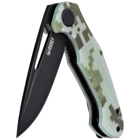 Nóż składany Kubey Dugu Camo G10, Blackwashed 14C28N (KU210L)