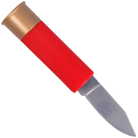 Nóż składany Martinez Albainox Cartridge Cal. 12 Red ABS, Satin 3Cr13Mov (18496)