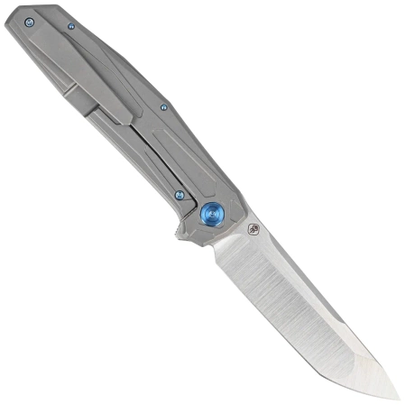 Nóż składany WE Knife Shadowfire Gray Titanium, Hand Polished Satin CPM 20CV by Rafal Brzeski (WE22035-2)