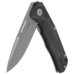 LionSteel Q4ttro Knife Black G10/Titanium, Satin MagnaCut by Molletta (Q4 GBK)
