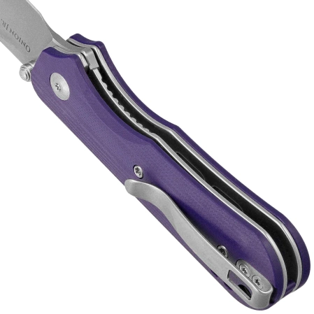 Civivi Crabby Knife Purple G10, Stonewashed 14C28N by Ken Onion Jr. (C24055-2)