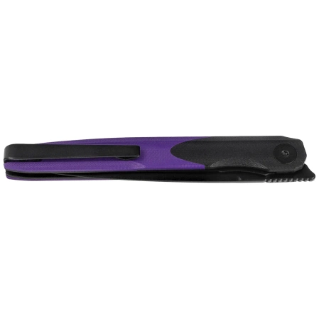 Nóż składany Bestechman Lanza Black/Purple G10, Black PVD 14C28N by Grzegorz Grabarski (BMK14E)
