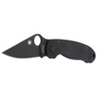 Spyderco Para 3 G-10 Black / Black Blade PlainEdge Knife (C223GPBK)