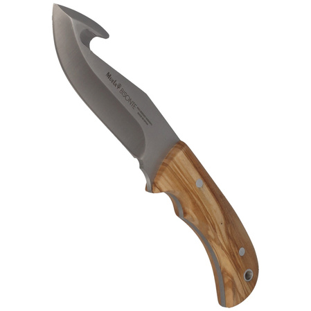 Muela Bisonte-11.OL Olive Wood Knife, Satin X50CrMoV15