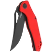 Kubey Knife Phemius Red G10, Black Stonewashed 14C28N (KU149F)