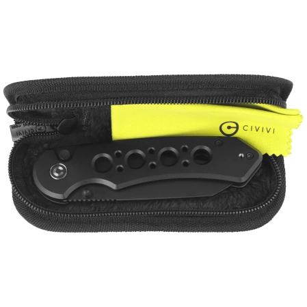 Nóż składany Civivi Pragma Prime Black Aluminium, Black Stonewashed 14C28N (C24067-1)