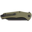 Nóż składany Kubey Flash Green G10, Blackwashed AUS-10 (KU158F)