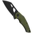 Nóż FoxEdge Atrax Green Aluminium, Black Stonewashed by Simonutti (FE-026 AOD)
