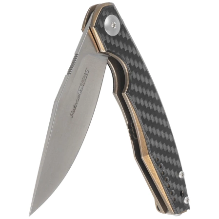Viper Belone Bronze Titanium/Carbon Fiber, Satin M390 by Jesper Voxnæs Knife (V5970BRFC)