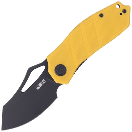 Nóż składany Kubey Ceyx Yellow G10, Darkwashed D2 (KU335C)