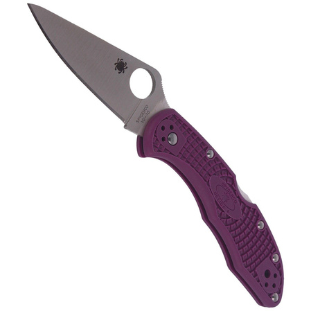 Nóż Spyderco Delica 4 FRN Purple Flat Ground Plain (C11FPPR)