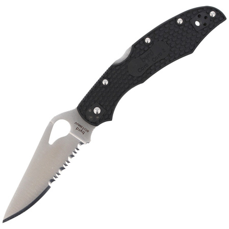 Spyderco Byrd Cara Cara 2 FRN Black, CombinationEdge (BY03PSBK2)