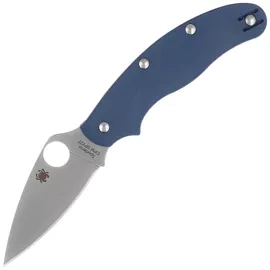 Spyderco UK Penknife Knife Cobalt Blue G10, Satin CPM SPY27 by Sal Glesser (C94GPCBL)