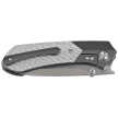 Remette RT-Meteor Knife Black Titanium/Gray Carbon Fiber, Pearlescent M390 (RTPT-B)
