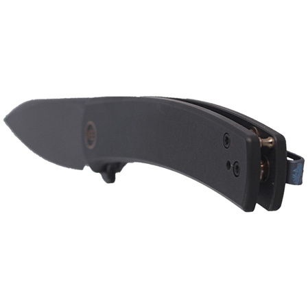 WE Knife Upshot LE No 375/410 Black Ti, Black Stonewashed CPM 20CV (2102B)