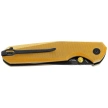 Bestechman Velix Knife Yellow G10, Black PVD 14C28N by Ostap Hel (BMK07E)