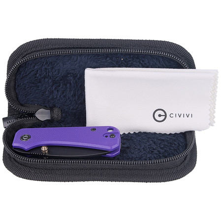 CIVIVI Baby Banter Purple G10, Black Stonewashed by Ben Petersen (C19068S-4)