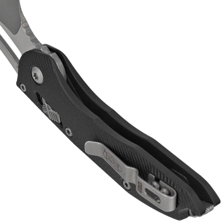 Nóż składany Microtech Stitch Ram-Lok S/E Black Fluted G10, Apocalyptic F/S M390MK by Borka Blades and Tony Marfione (169RL-12APFLGTBK)