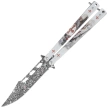 Martinez Albainox Balisong Knife White Templar 3D Design Steel, 3D Design 3Cr13Mov (02268)
