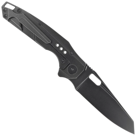 Bestech Nyxie Black Titanium/Carbon Fiber, Black Stonewashed CPM S35VN by Todd Knife and Tool Knife (BT2209D)