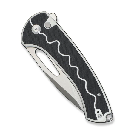 Nóż składany Sencut Squiggy White / Black G10, Satin 9Cr18MoV (S24082A-1)