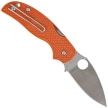 Spyderco Sage 5 Burnt Orange FRN Knife, Satin Plain CPM REX 121 (C123BORP)