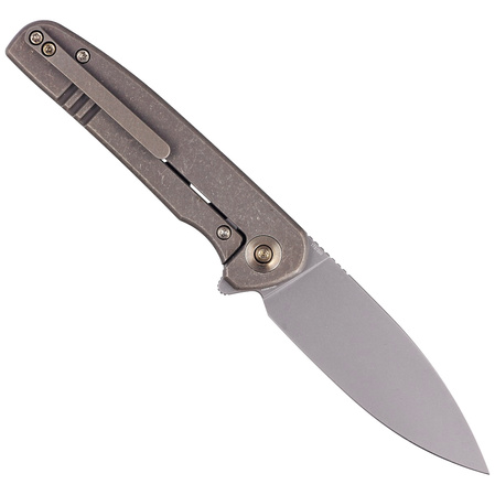 Nóż składany WE Knife Shakan LE No 172/210 Bronze Titanium, Gray Stonewashed CPM 20CV (WE20052B-2)