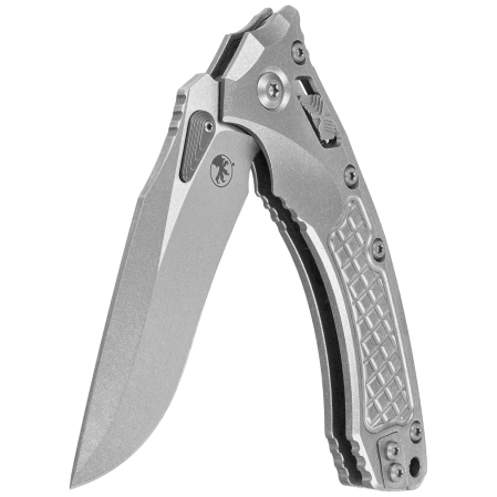 Microtech Marfione Select Amphibian Ram-Lok S/E Knife Stonewashed Frag Pattern Titanium, Stonewashed M390MK by Tony Marfione (137RL-10FRMS1)