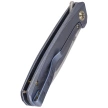 WE Knife Seer LE No 011/610 Blue Titanium, Rubber Silver CPM 20CV knife (WE20015-2)