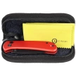 Civivi Qubit Red Aluminum, Black Stonewashed 14C28N knife (C22030E-2)