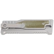 Nóż grawitacyjny Reate Mini EXO OTF Gravity D/E Bead Blasted Titanium/Green Micarta, Stonewashed CPM 3V