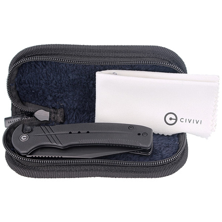 CIVIVI Knife Cogent Black G10, Black Stonewashed 14C28N (C20038D-1)