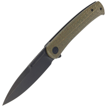 Civivi Cetos Green Micarta / Steel, Black Stonewashed 14C28N (C21025B-3)