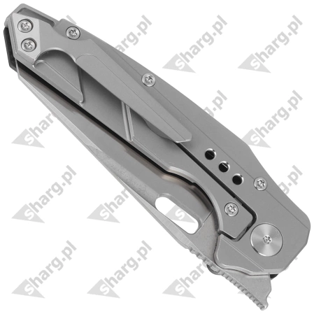 Nóż składany Bestech Nyxie Grey Titanium/Carbon Fiber, Stonewashed/Satin CPM S35VN by Todd Knife and Tool (BT2209C)