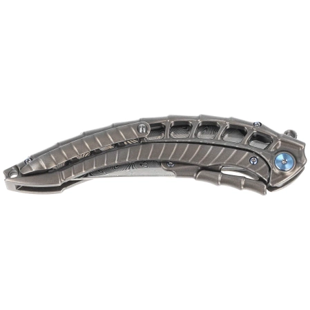 Nóż składany RikeKnife Alien 4 Dark Gray Titanium, Damasteel by Richard Wu (RK-ALIEN4-DG)