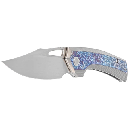 WeKnife Nefaris LE No 057/260 Gray/Flamed Titanium, Hand Rubbed Satin CPM 20CV (WE22040FA-1)