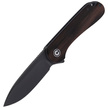 Nóż CIVIVI Elementum Flipper Ebony Wood, Black Stonewashed (C907W)