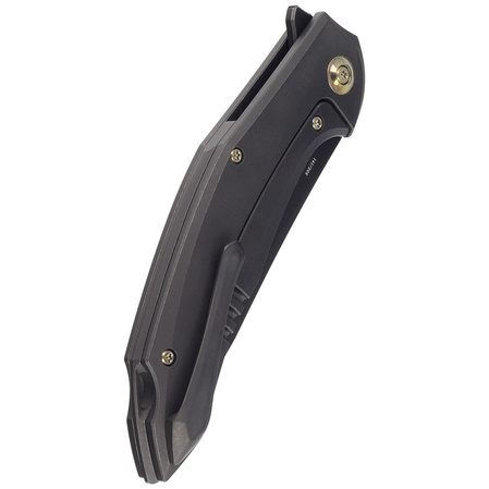 Nóż składany WE Knife Merata LE No 141/205 Black Titanium, Black Stonewashed CPM 20CV by Anton Tkachenko (WE22008A-1)
