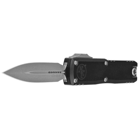 Microtech UTX-85 Gen IV D/E OTF Knife Black Aluminum, Apocalyptic M390MK by Tony Marfione (12324-10AP)