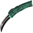 Nóż automatyczny OTF Heretic ROC SE Breakthrought Toxic Green Aluminium, Two Tone Battleworn Black MagnaCut by Tony Marfione Jr.