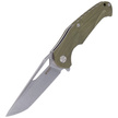 Kubey Knife Dugu, Green G10, Stonewashed (KU210B-1)
